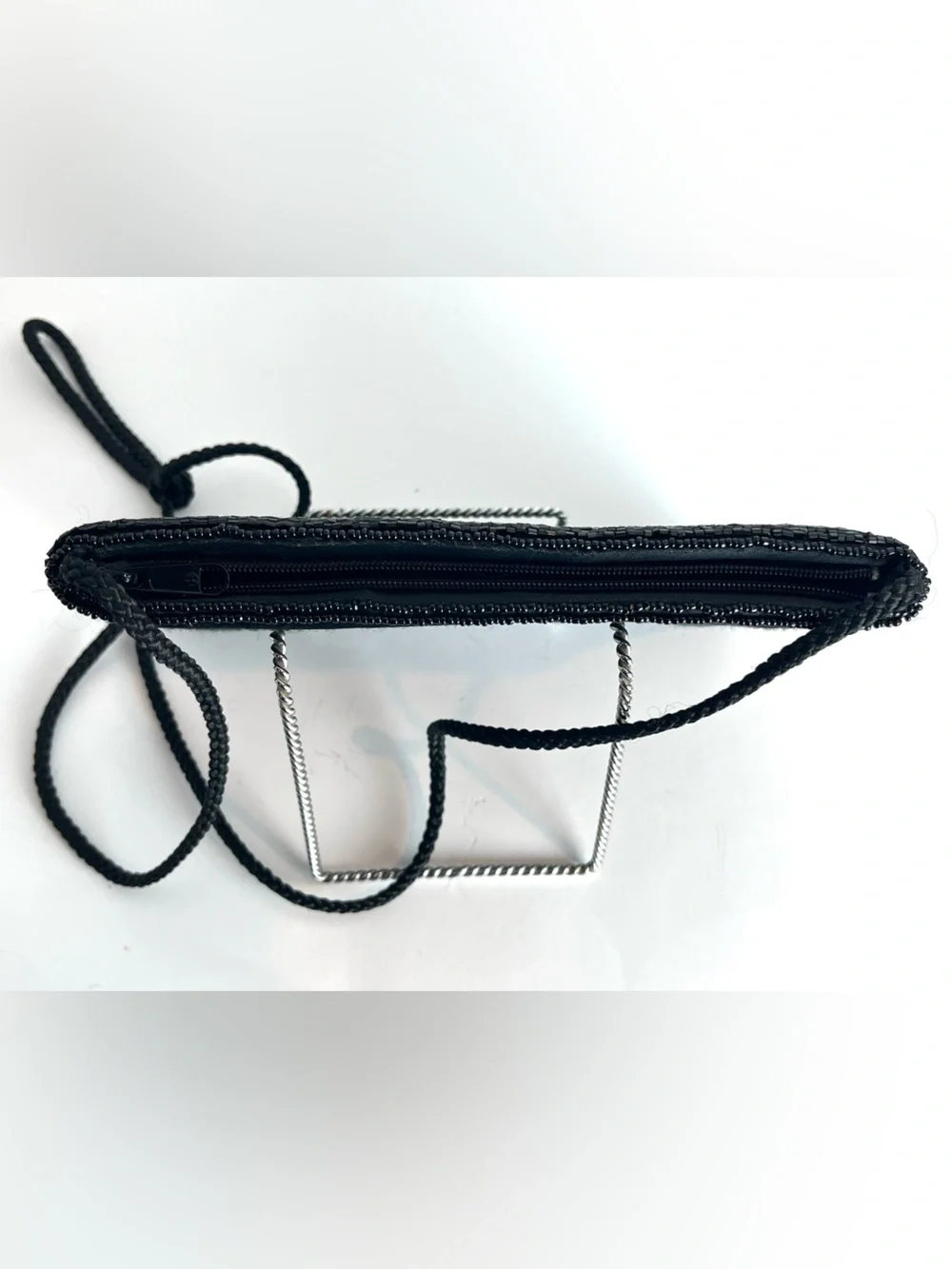 Black Beaded Evening Bag